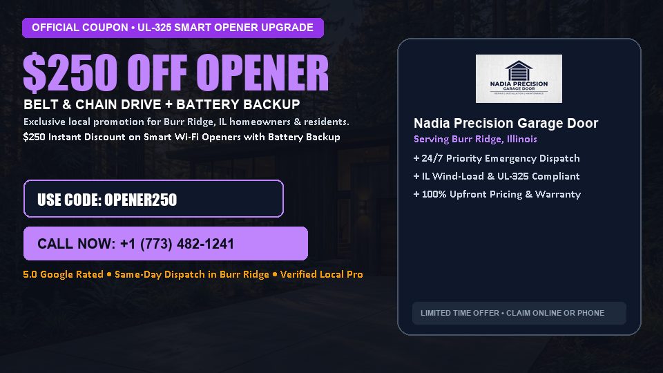 Nadia Precision Garage Door $250 OFF Premium LiftMaster Opener Installation